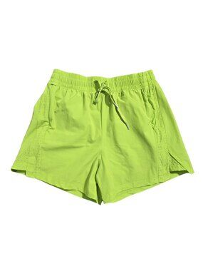 NWOT | Electric Lime Perforated Side Technical Athletic Shorts Zipper Pockets |